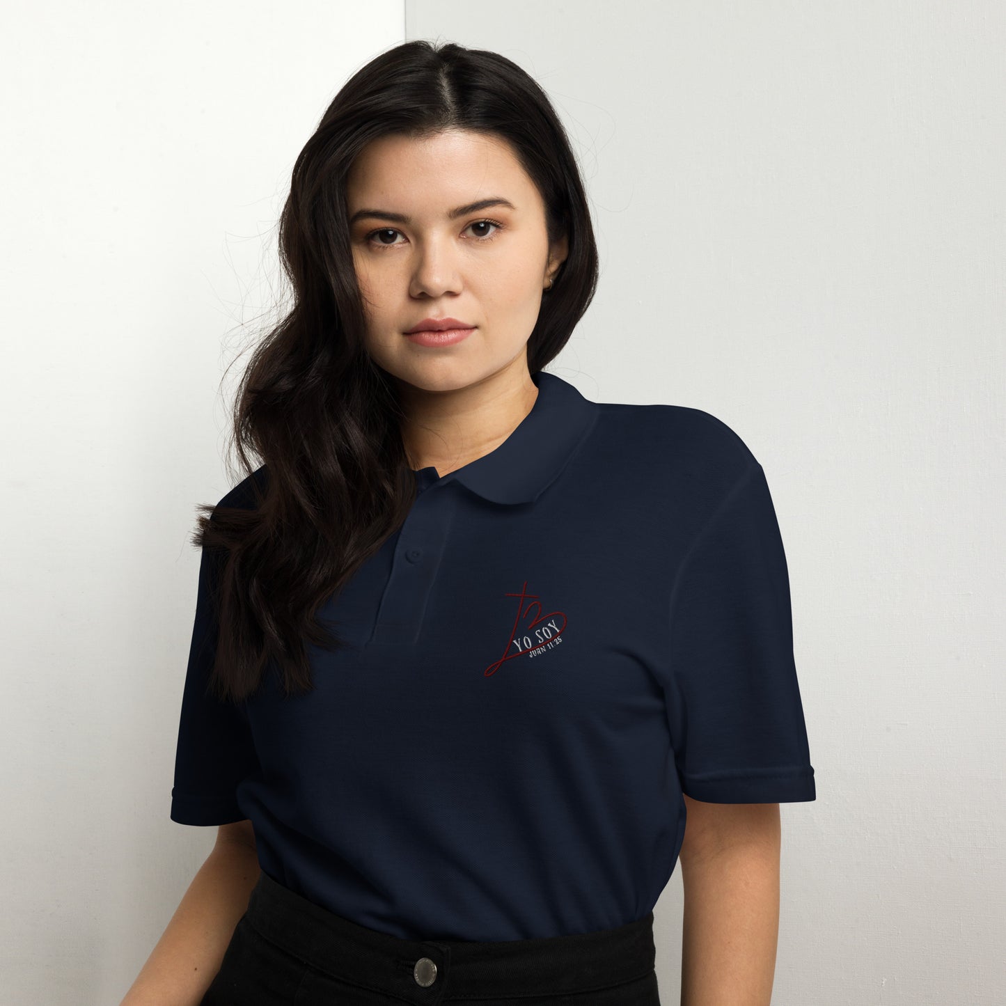 "Yo Soy La Resurreción y la Vida" Polo de piqué unisex